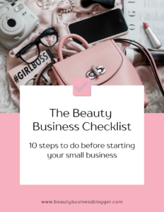 beauty business checklist cover page
